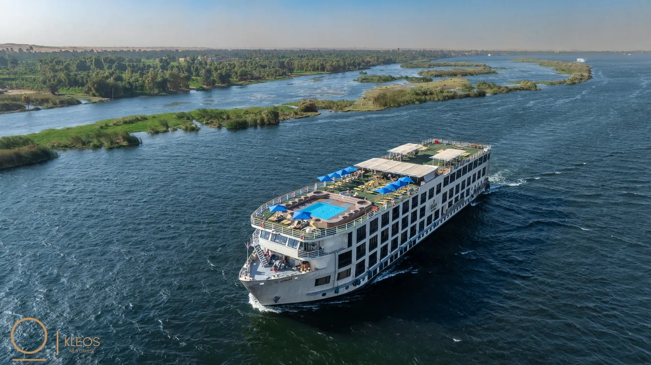 Sun deck of the MS Kleos Nile Cruise Nile cruise